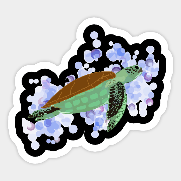 Sea Turtle Sticker by nataliefransiska